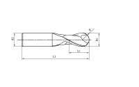 Фреза твердосплавная M100-4RL-060010