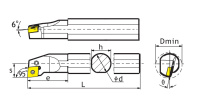 Расточной резец S25R-PCLNL12