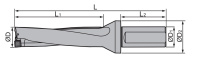 Корпус сверла ST40-SP07-D23.5-4D-C25