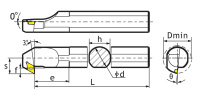 Расточной резец S20Q-SVZCR11