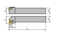 Резец токарный PCLNR 4040 S2509