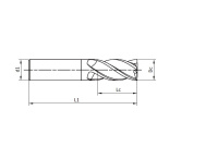 Фреза твердосплавная M105-6EL-080