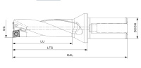 Корпус сверла HP-2D380-S40-S11