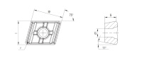 Пластина EPMT 12T308C-DH AP301U(N)