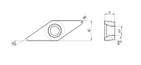 Пластина VPET 080202FL-M AP301M