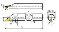 Расточной резец S20Q-SVXCL16