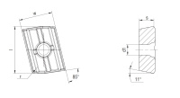 Пластина APHT 08T308P-DL AP301U(N)