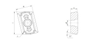 Пластина APMT 180608-DH AP301U(N)
