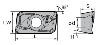 Пластина фрезерная APMT 1135PDER - SM UP600