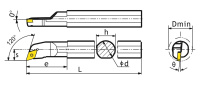 Расточной резец S16Q-SDXCL07
